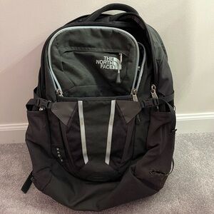 Northface grey/teal backpack